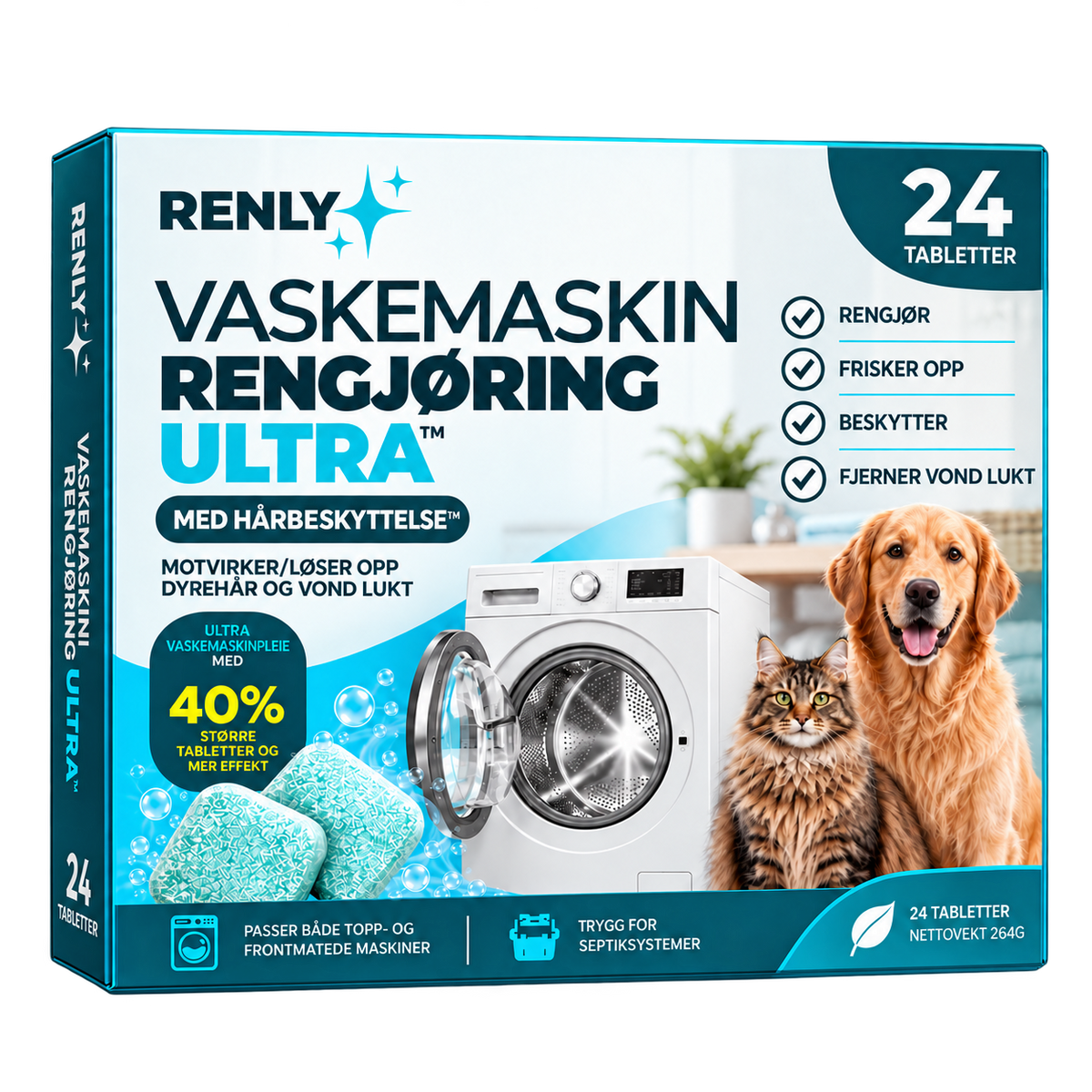 Renly Ultra, forpakning med 24 tabletter